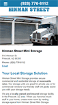 Mobile Screenshot of hinmanststorageprescott.com